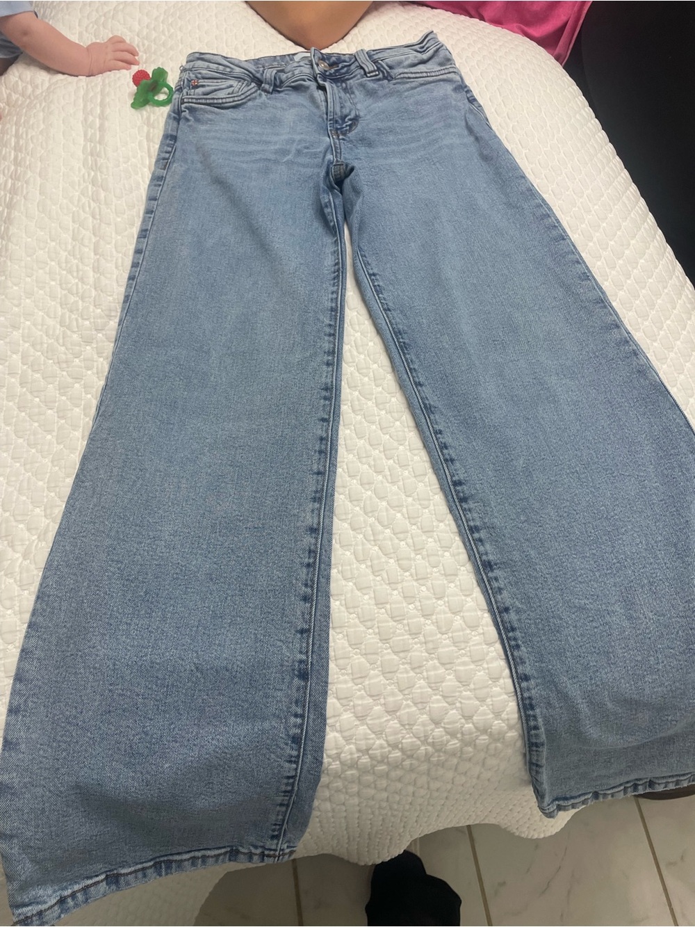 Hudson Jeans Light Blue Wide-Leg Flare Jeans